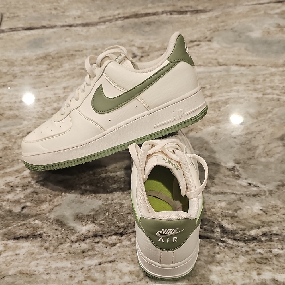 Nike Air Force 1 Low Cream with Sage Green Accents